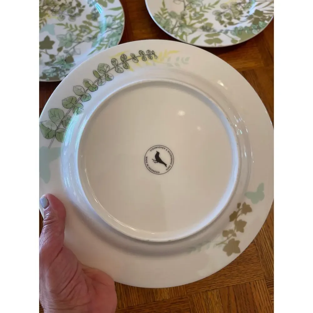 Anthropologie set of three dinner plates